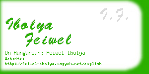 ibolya feiwel business card